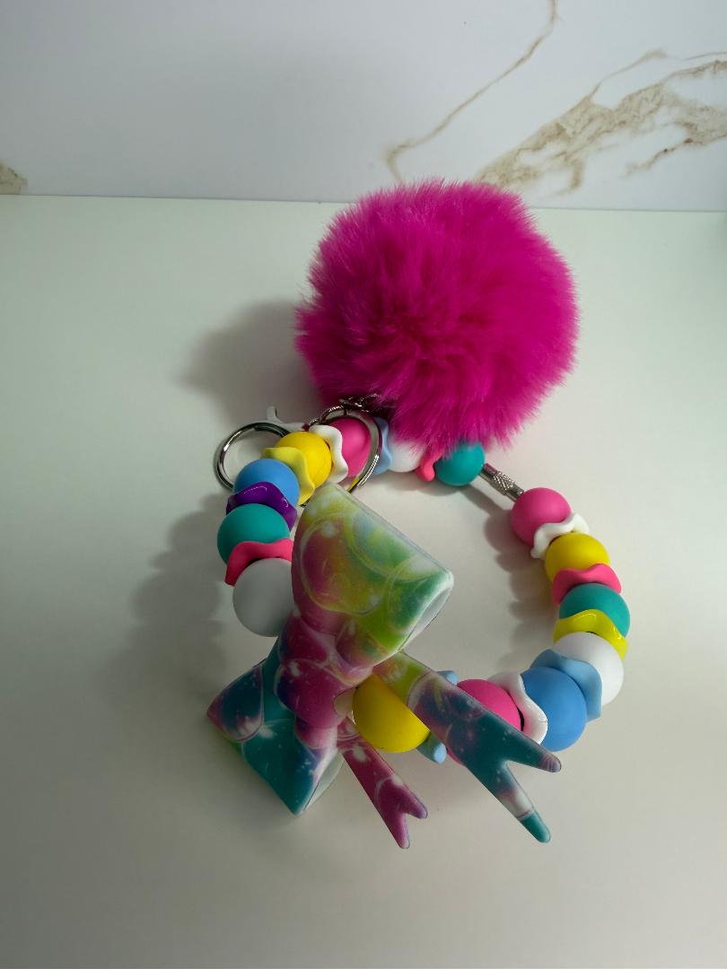 Colorful bubble wristlet