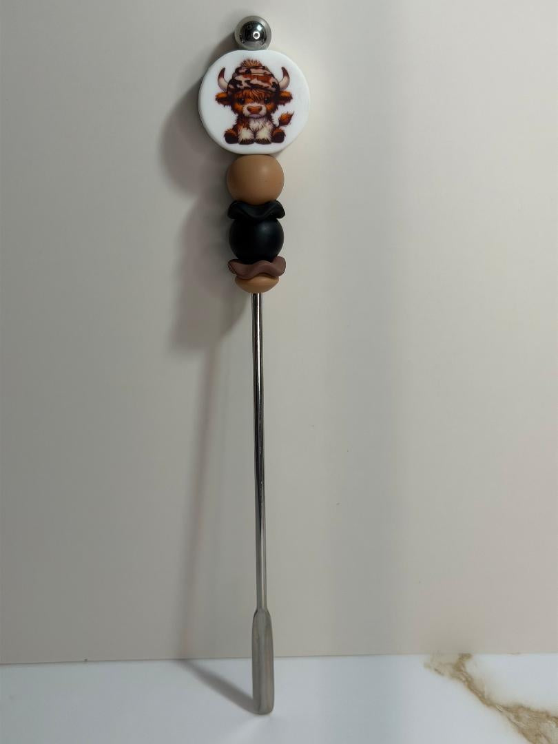 Highland cow stirrer