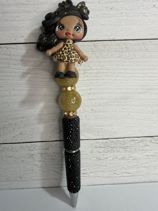 Leopard clay girl