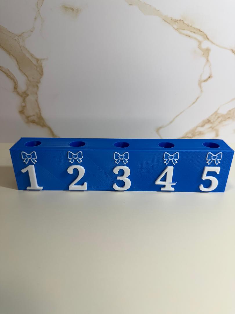 Numbered pen display