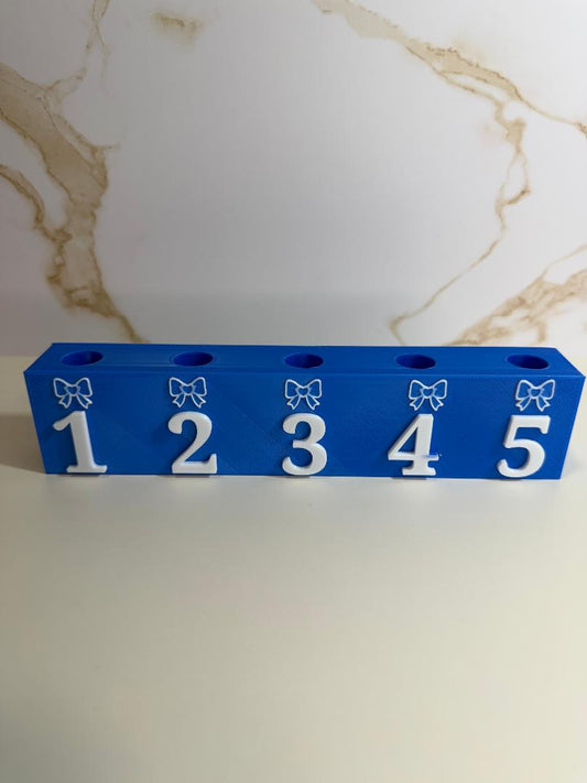 Numbered pen display