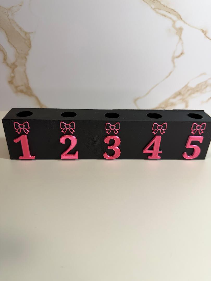 Numbered pen display