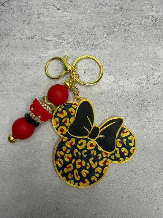 Leopard mouse keychain 3