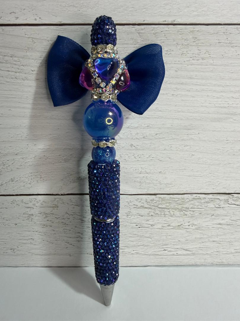 Bow beaded pen