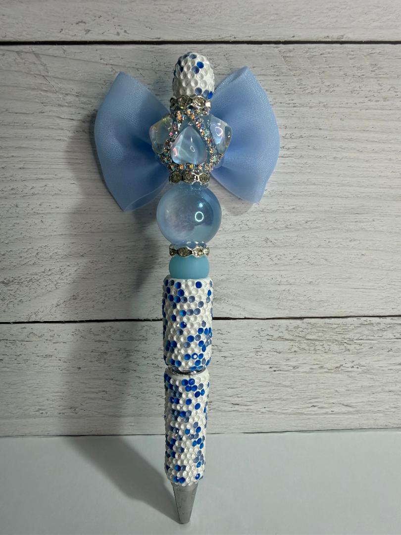 Bow beaded pen