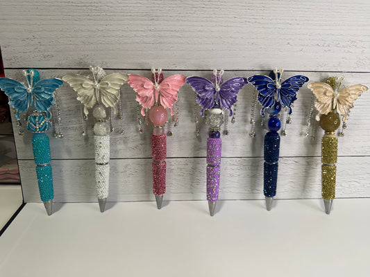 Butterfly Beaded Pen