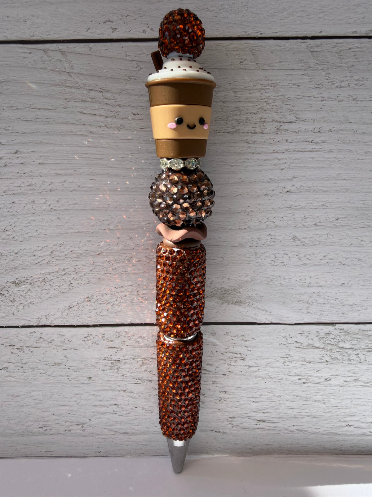 coffee beaded pens