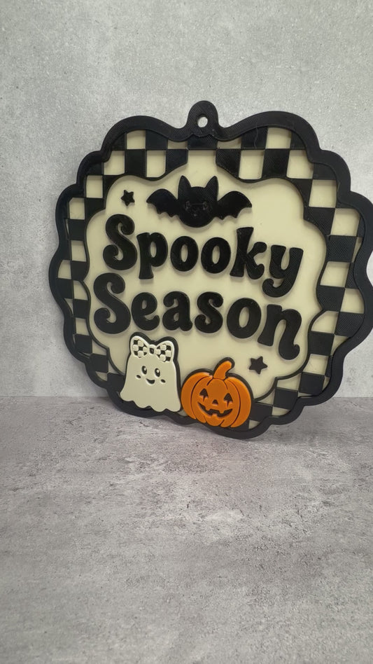 Spooky season sign